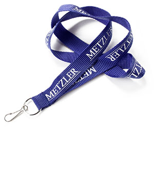  3/4 inch Customized Key Lanyard attached split ring with a j hook-Screen Printing-LRP0613N 