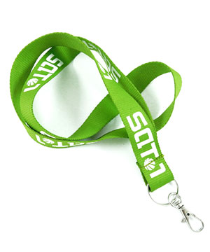  3/4 inch Custom Key Lanyards attached keyring with lobster clasp hook-Screen Printing-LRP0616N 