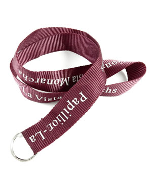  1 inch Personalized Keychain Lanyard with a split ring-Screen Printing-LRP0801N 