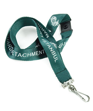  1 inch Custom Lanyards with swivel hook and safety breakaway-Screen Printing-LRP0803B 