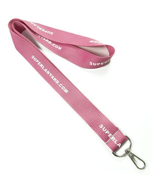  1 inch Personalized Id Lanyard with a push gate snap badge hook-Screen Printing-LRP0811N 