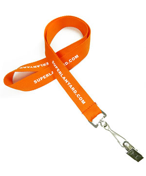  1 inch Personalized Clip Lanyard attached swivel hook with a bulldog clip-Screen Printing-LRP0819N 