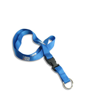  3/4 inch Custom Keychain Lanyards attached keychain ring and detachable buckle-Screen Printing-LRPH26 