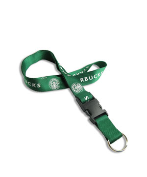  1 inch Personalized Keychain Lanyard attached release bcule and keychain ring-Screen Printing-LRPH28 