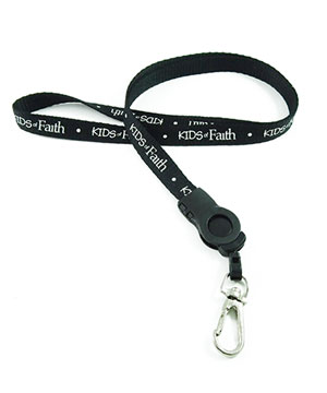  1/2 inch Customized detachable lanyards with a wire gate snap hook-custom screen printing 