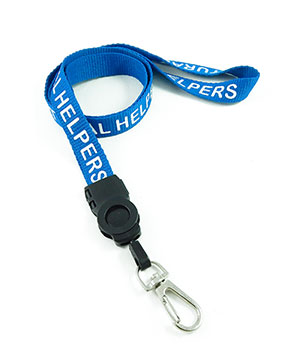  5/8 inch Custom detachable lanyards with a wire gate snap hook-custom screen printing 